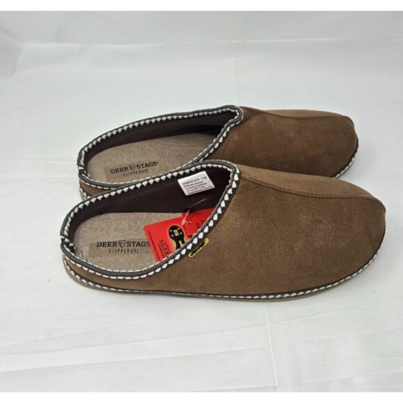 Deer Stags Men\'s Wherever Microsuede Slipper Chestnut size 11 main image 4